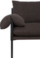 Armen Living Bloom Black/Brown Chair-5