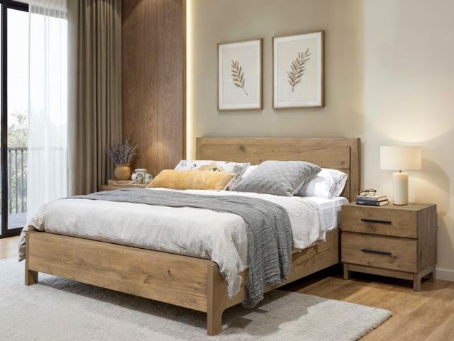 Magnussen Home® Davenport Rustic Caramel King Panel Headboard-1