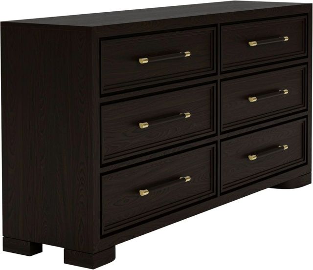 Riverside Furniture Lydia Dark Cabernet Six Drawer Dresser-2