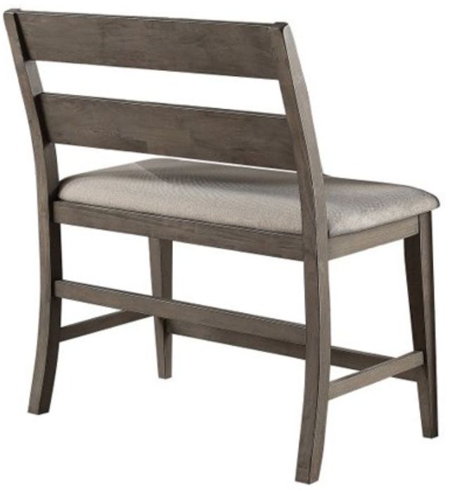 American Wholesale Furniture Clark 6-Piece Gray Pub Table Set-3