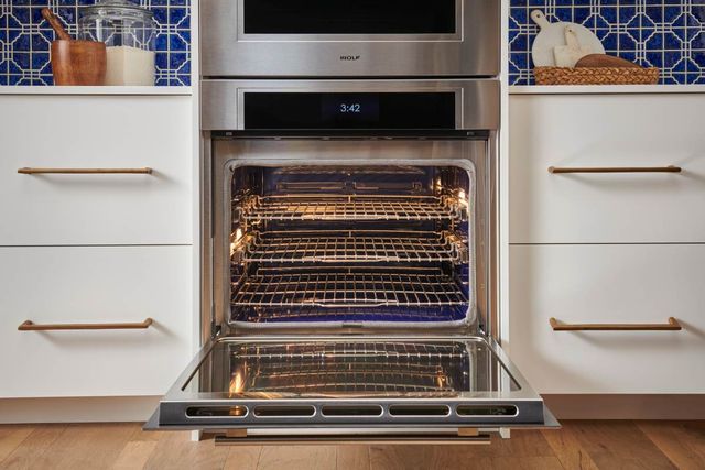 Wolf® M Series 30" Stainless Steel Single Electric Wall Oven-1