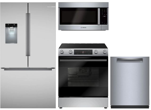 Bosch® 4 Piece Stainless Steel Kitchen Package