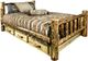 Montana Woodworks® Glacier Country Stain & Clear Lacquer California King Bed with Storage-0