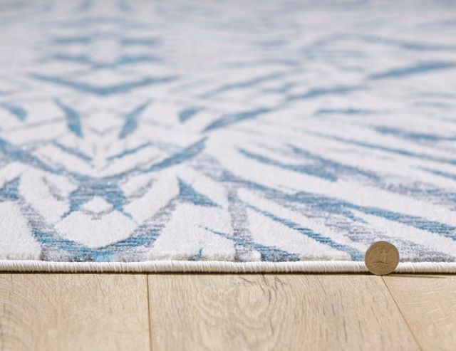KAS Rugs Luna Gold/Gray Watercolors 5'x8' Area Rug-3
