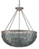 Currey & Company Quorum Silver Leaf Large Chandelier-1