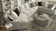 Smith Brothers 8000 3-Piece Mocha Sectional with Pillows-0