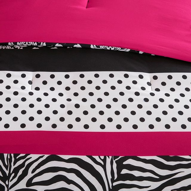 Olliix by Mi Zone Reagan Pink King/California King Comforter Set-4