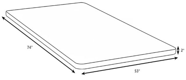 Coaster® Eckard Gray Full Bunkie Board-2