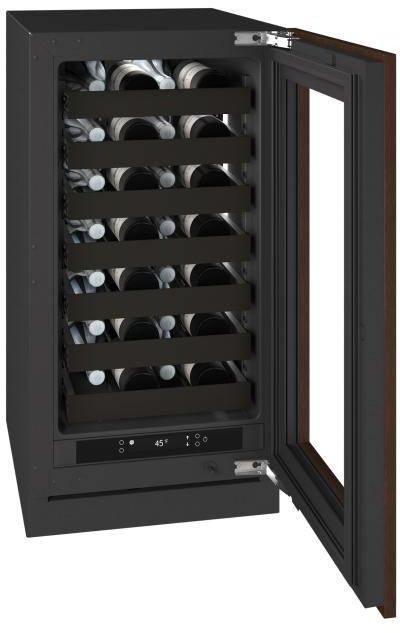 U-Line® Seamless Collection 18" 3.5 Cu. Ft. Panel Ready Wine Refrigerator with Glass Door-4