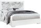 Global Furniture USA Naomi Silver King Panel Bed with LED-0