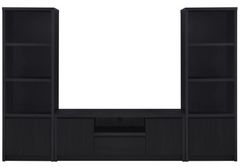 Coaster® Winfield 3-Piece Black 60" Entertainment Center