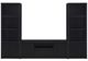 Coaster® Winfield 3-Piece Black 60" Entertainment Center-0