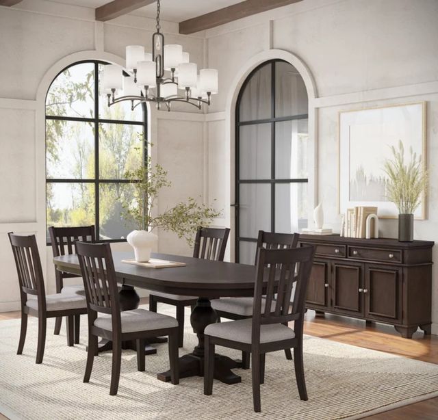 Jofran Inc. Brentwood 5-Piece Arbor Oak Dining Table Set-1