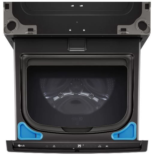 LG 27” W x 15" H Black Steel Pedestal Washer-2
