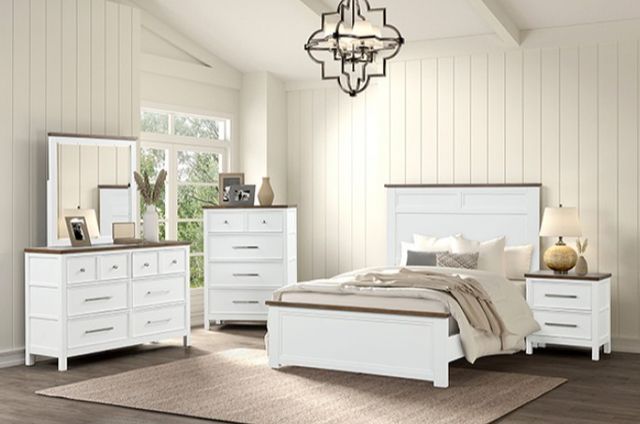 Furniture of America® Pinetop 4-Piece White Twin Bedroom Set -1