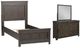 Liberty Furniture Thornwood Hills 3-Piece Rock Beaten Brown Twin Youth Panel Bedroom Set-0