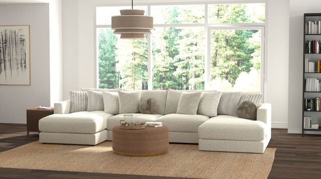 Jackson Furniture Ritzy 4-Piece Bone U-Shape Sectional-1
