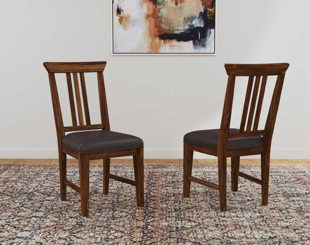 A-America® Cortez Saddle Brown Side Chair-1