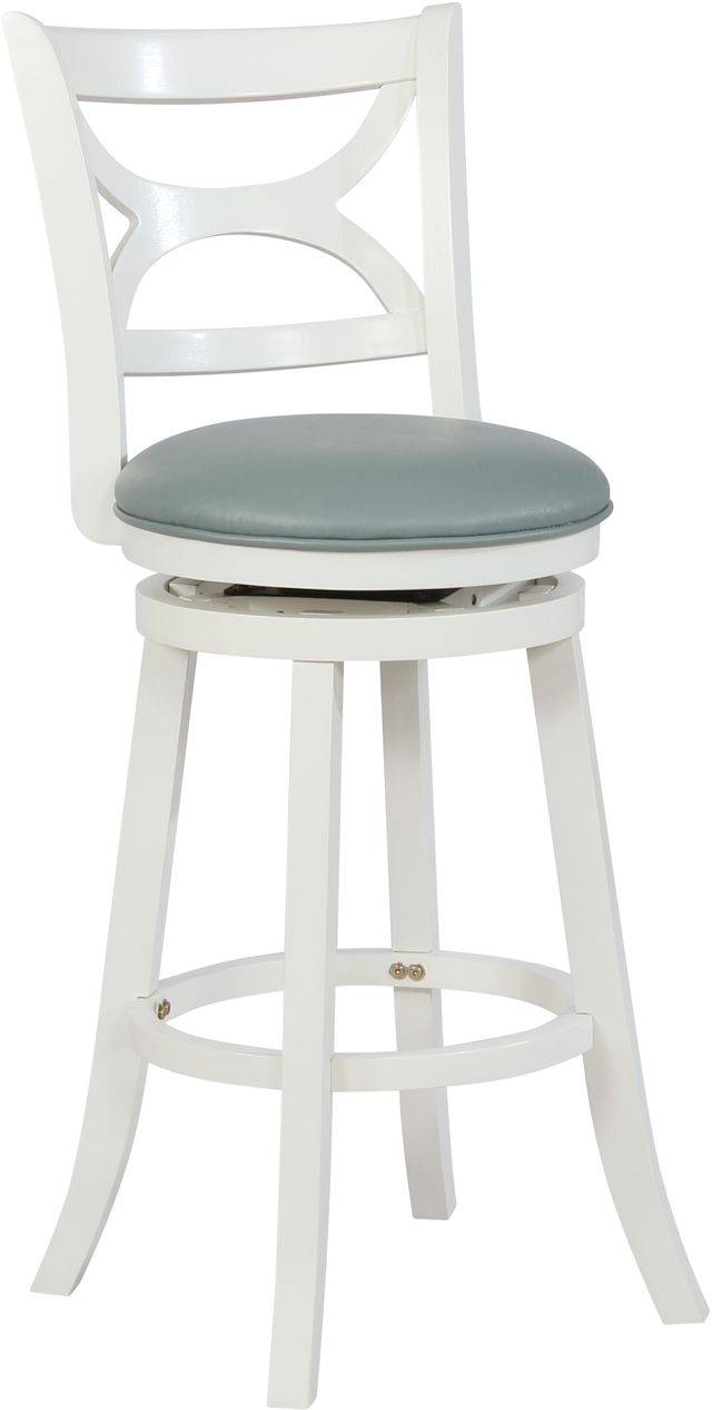Powell® Mandell Cream/Light Blue Bar Stool-0