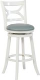 Powell® Mandell Cream/Light Blue Bar Stool-0
