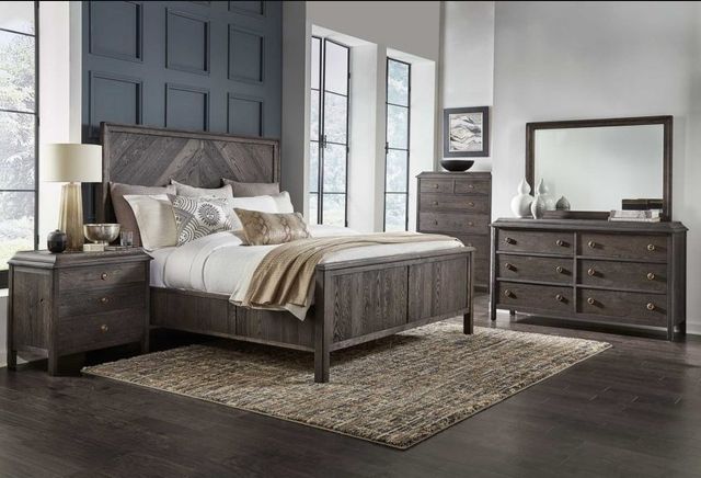 Urban Collections by Yutzy Woodworking Amador Hill Retreat White Oak King Panel Bed-2