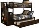 Kodiak Furniture Kelcie Dark Chocolate Twin/Full Bunk Youth Bed with Trundle-0