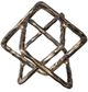 A & B Home Antique Gold Aluminum Square Links-2