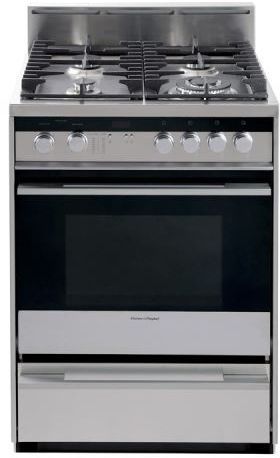 Fisher & Paykel 24" Freestanding Natural Gas Range-Stainless Steel-0