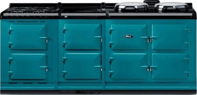 AGA™ eR7 210 Classic Cast Iron 83" Salcombe Blue Pro Style Dual Fuel Range-0