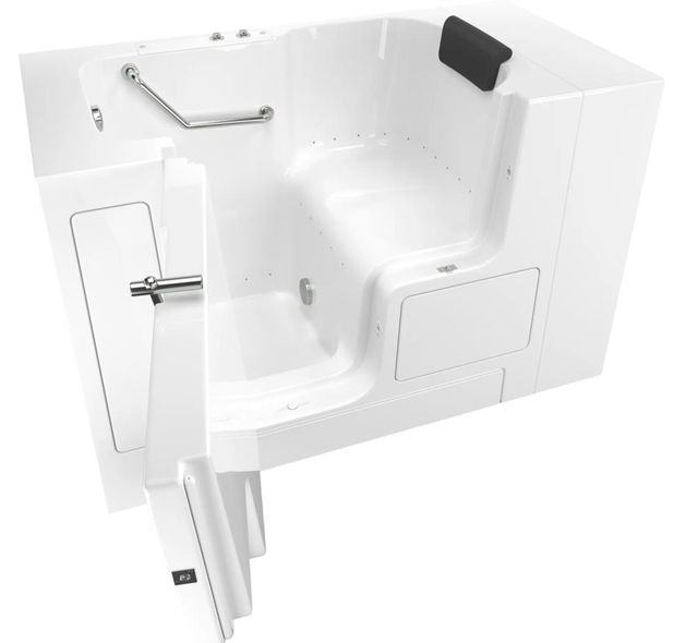 American Standard Gelcoat Premium Series White 32" x 52" Walk-In Tub with Air Spa System - Left-Hand Drain-0