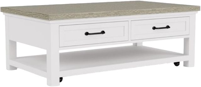 Riverside Furniture Cora Fog Large Cocktail Table with Cloud Base-0