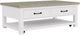 Riverside Furniture Cora Fog Large Cocktail Table with Cloud Base-0