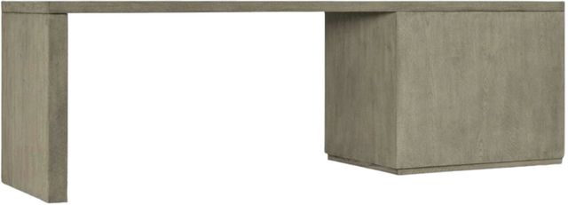 Hooker® Furniture Linville Falls Mink 96" Desk with Open Desk Cabinet and One Leg-2