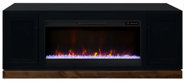 Legends Home Nora Seal Skin/Whiskey 81" Fireplace TV Console-0