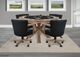Sunny Designs™ Gibson Black Corduroy/Oak Grove Game Chair-1