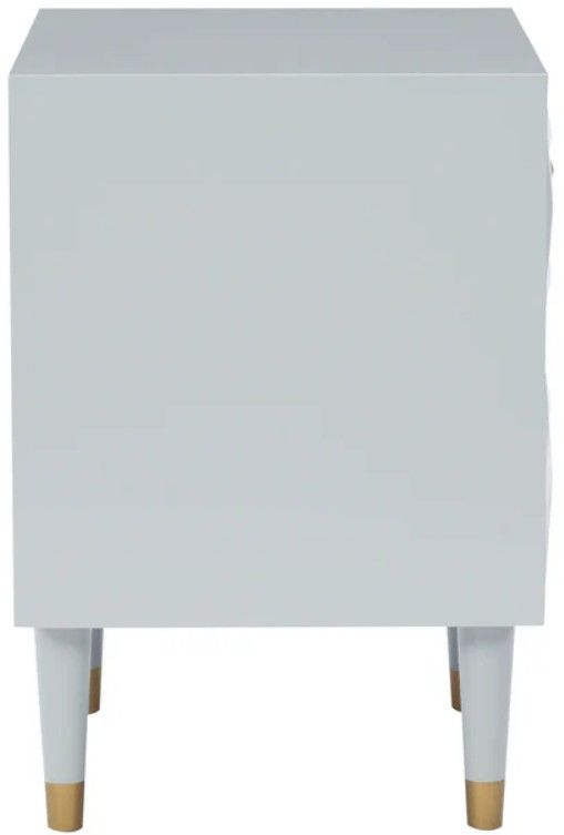 Linon Geo Gray Nightstand-2