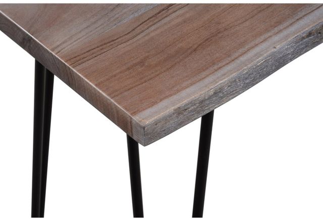 Jofran Inc. Nature's Edge Slate 72" Sofa Counter Dining Table with Black Base-3