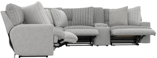 Catnapper® Abraxas 6-Piece Moonstruck L-Shape Manual Reclining Sectional with Console-1