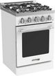 Unique® Appliances Classic Retro 24" White Slide-In Propane Gas Range-2