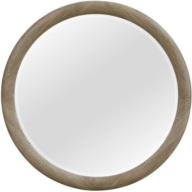Bernards Pagosa Brown Round Mirror-0