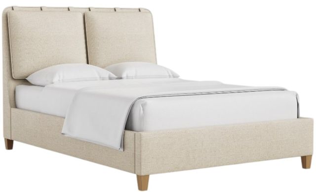 Artisan & Post by Vaughan-Bassett Pure Maple Natural/Pure White Queen Upholstered Panel Bed -0