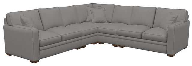 La-Z-Boy® Meyer 5-Piece Charcoal Sectional-0