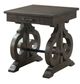 Stone Square End Table-0