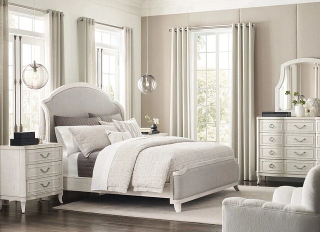 American Drew® Harmony Carlyn Eggshell Queen Upholstered Panel Bed-1
