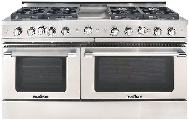 Capital Cooking™ Grand Chef 60" Stainless Steel Pro Style Natural Gas Range-0