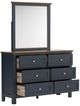 Signature Design by Ashley® Landocken Blue/Brown Dresser and Mirror-1