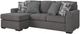 Signature Design by Ashley® Gardiner Pewter Chaise Sofa-3