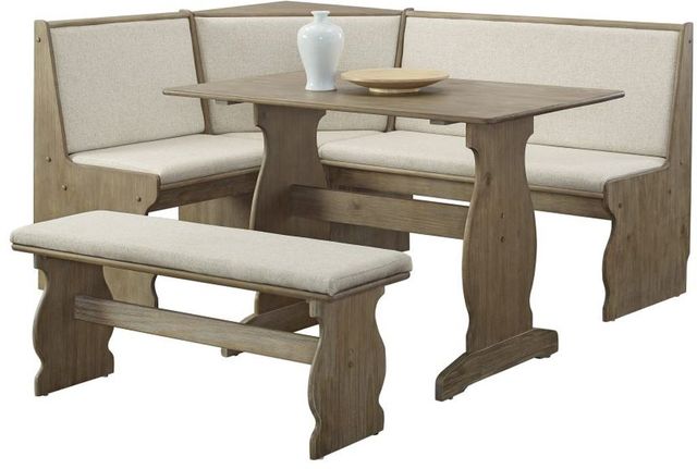 Linon Sierra 5-Piece Natural Dining Nook Set-0