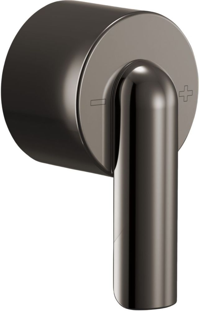Brizo Roccesco™ Brilliance® Black Onyx Sensori® Thermostatic Valve Trim Bent Lever Handle Kit-0