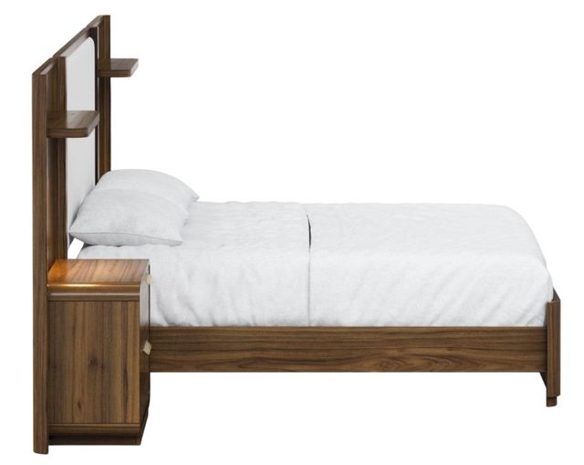 Bernards Westfield Walnut Queen Upholstered Wall Bed-2